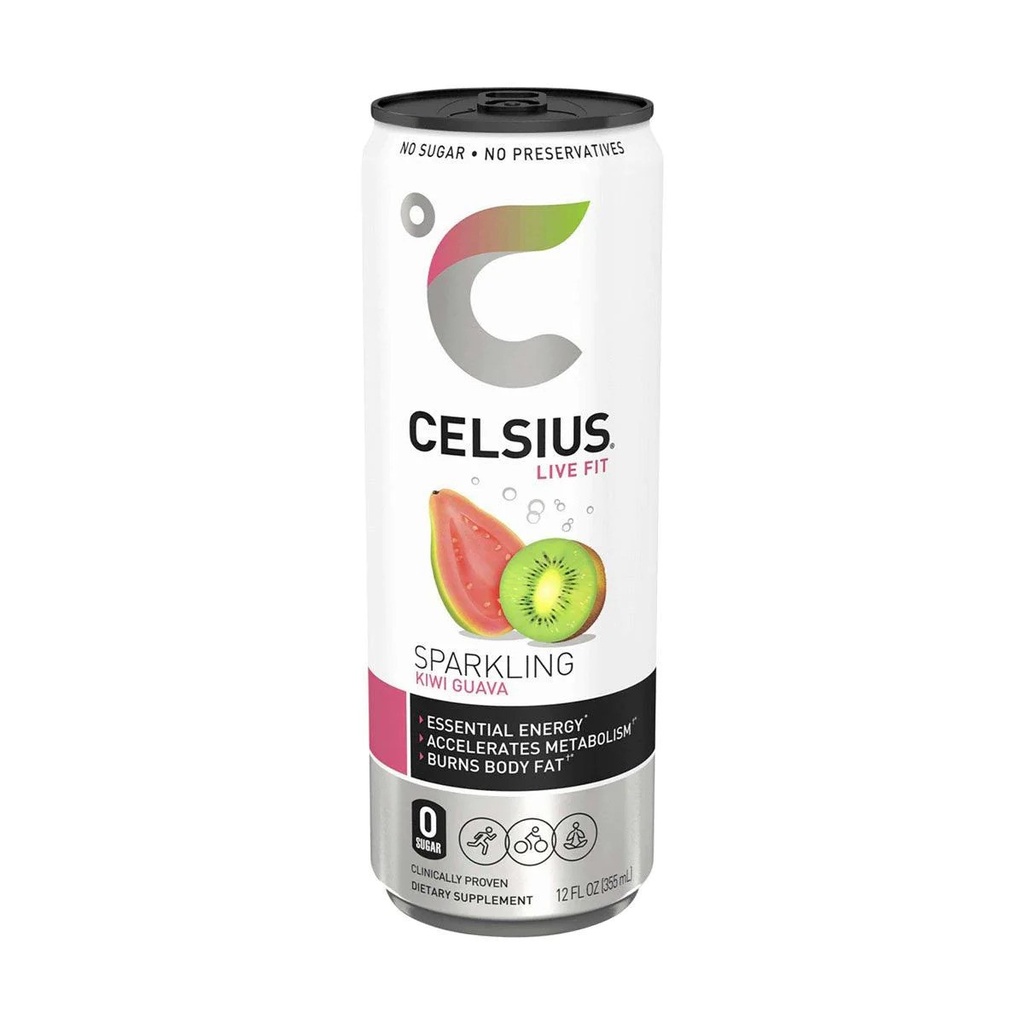 Celsius kiwi et goyave 355 ml