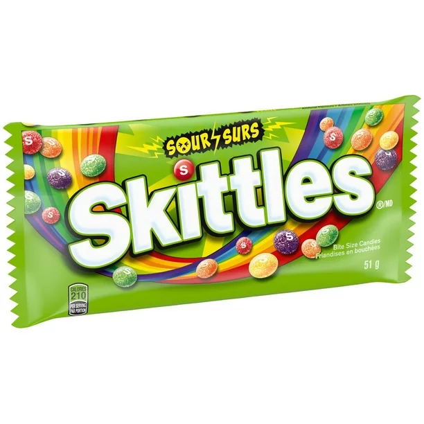 Skittles surs (vert) 51g