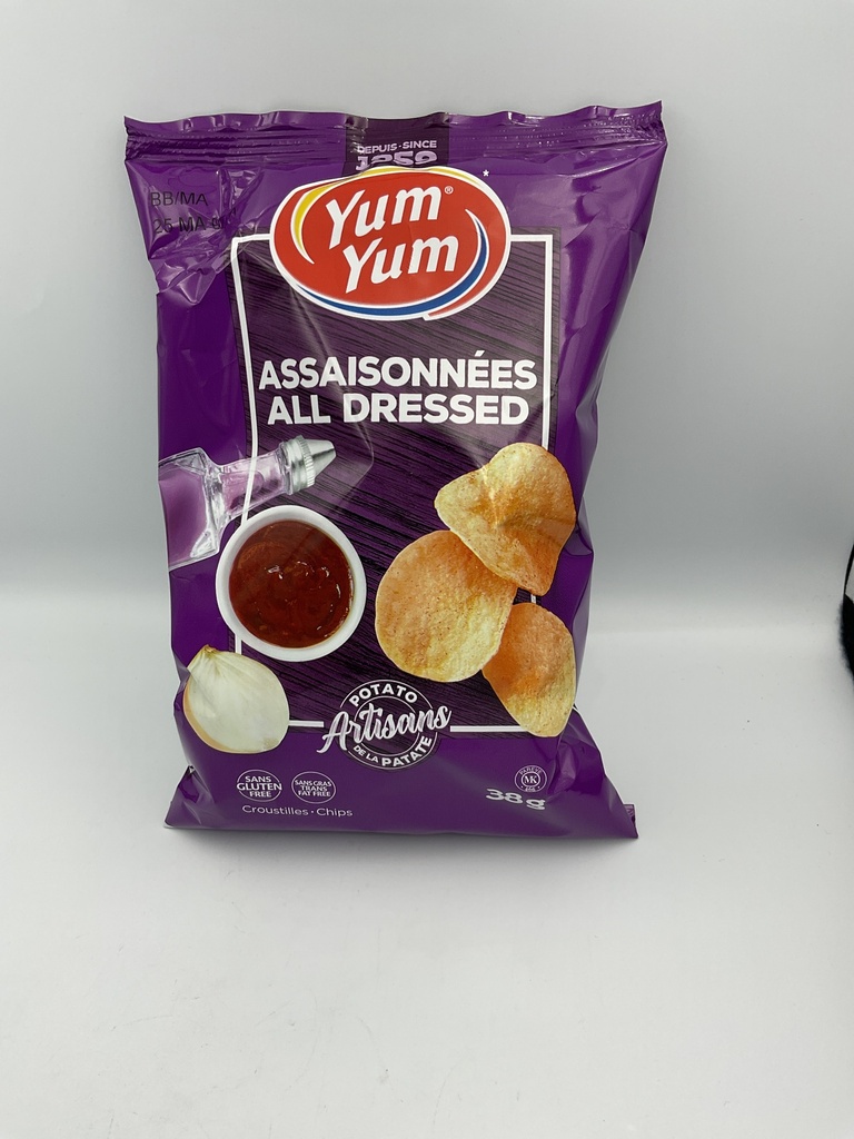 Chips Yum Yum assaisonnées 38g