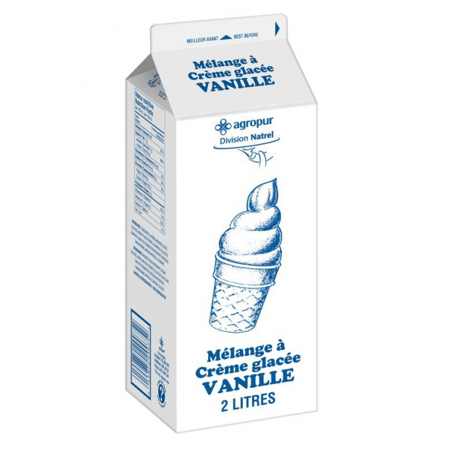 Mélange pour creme glacée Vanille 2 L