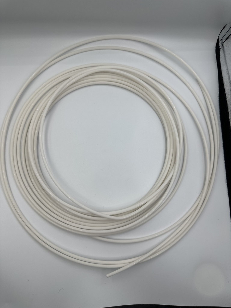 Tuyau flexible FEP 2.5 ID / 4 OD (blanc)