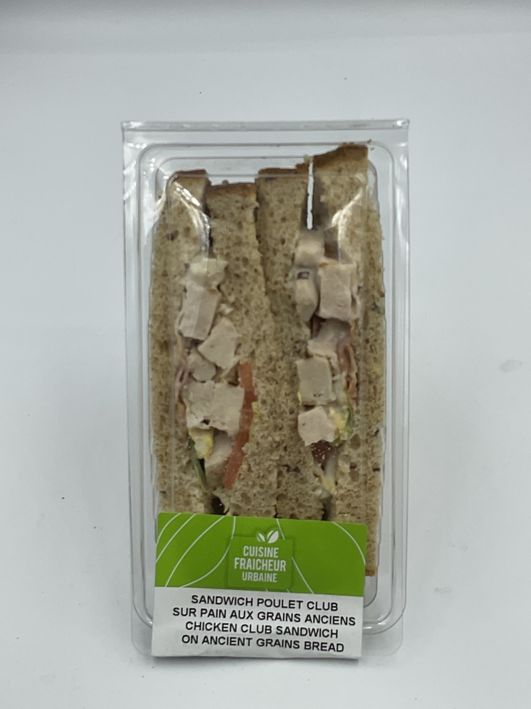 Sandwich club Poulet sur pain céréales