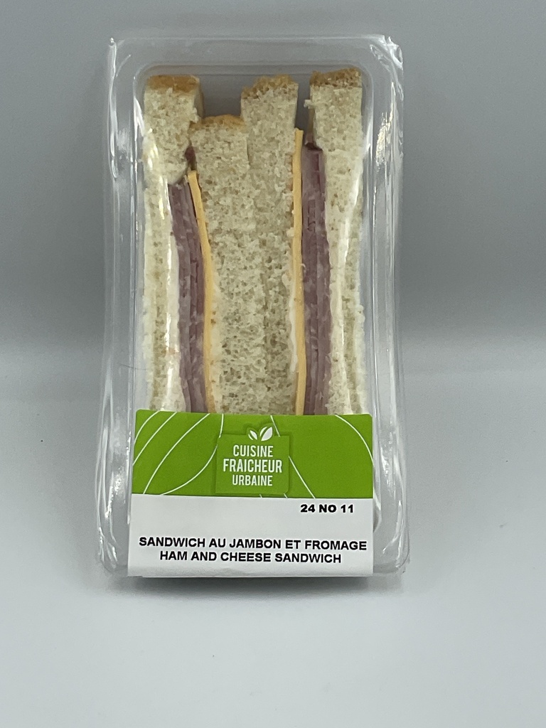 S-V Sandwich jambon tranché fromage sur pain blanc