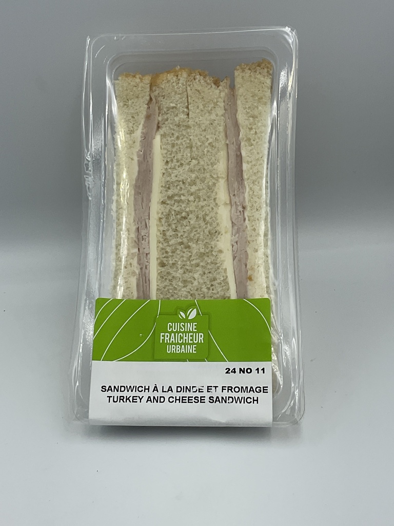 S-V Sandwich à la dinde & fromage sur pain blanc