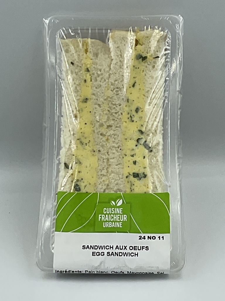 S-V Sandwich salade aux œufs sur pain blanc
