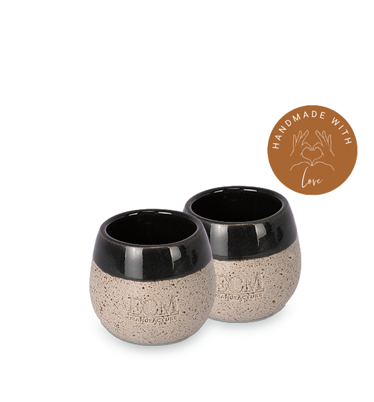 ECM Espresso Cups, stoneware set of 2