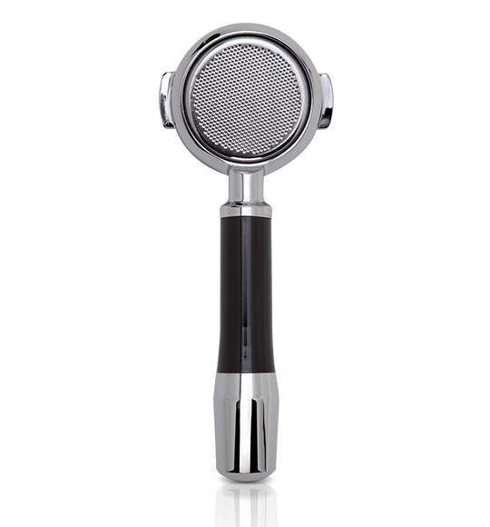 ECM Porte-filtre sans fond en laiton / acier inoxydable avec filtre 21g (89426)