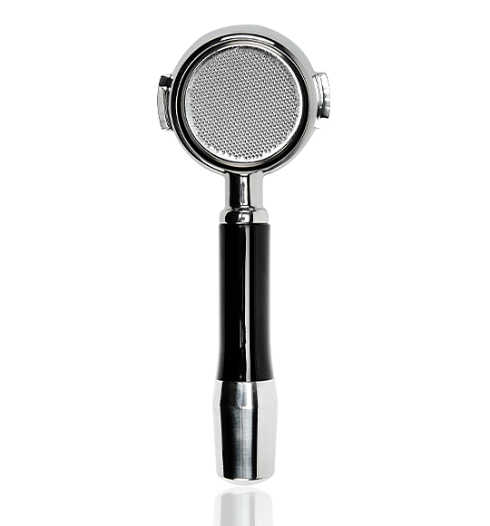 ECM Porte-filtre sans fond en acier inoxydable (89476)