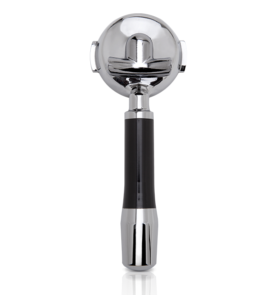 ECM - Ergonomically shaped portafilter 2 spouts