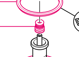 Plug-in insert 4 f. plastic body with ORing (Römer)