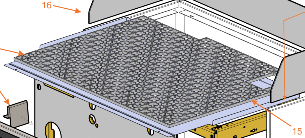 Panneau grillagé Moplen pour 2gr QE