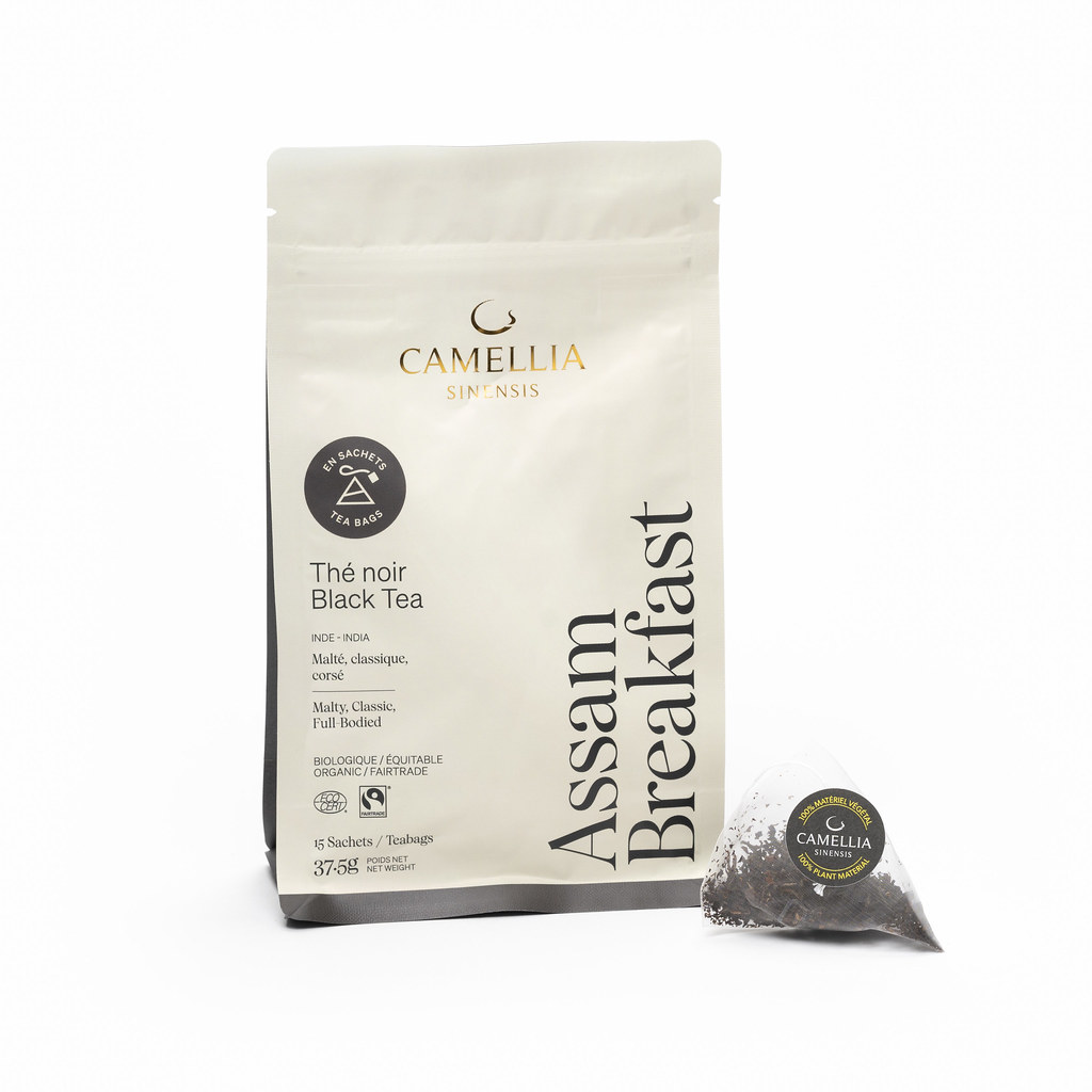 Camellia - Assam breakfast biologique (sac de 15 sachets)