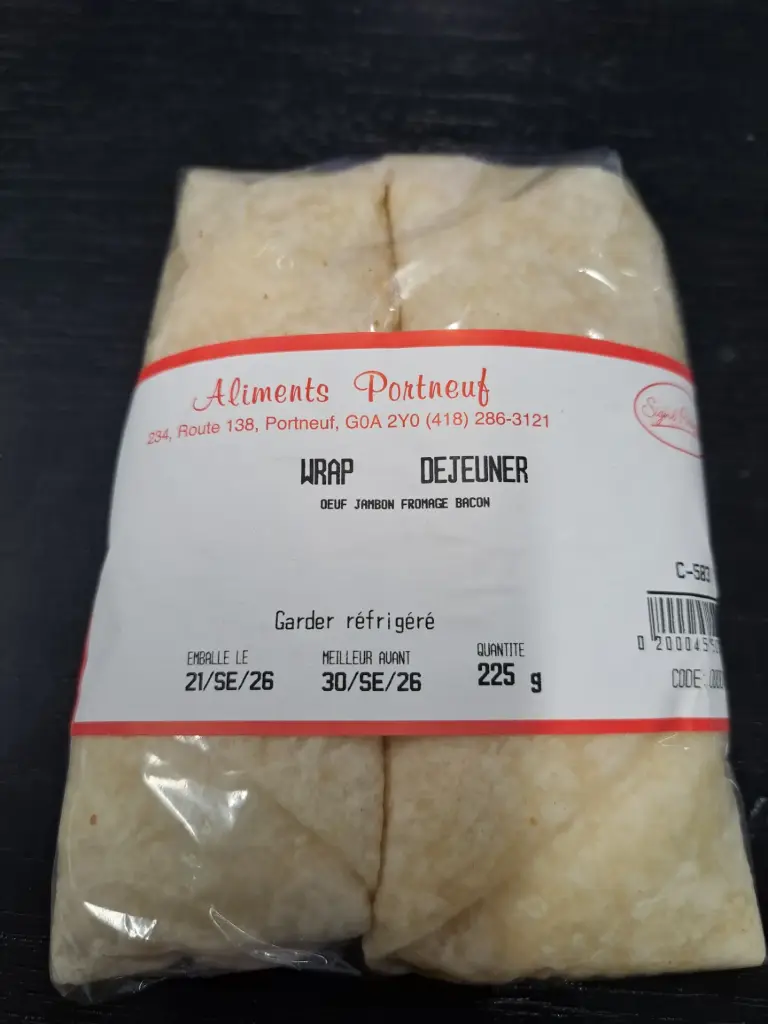 Wrap déjeuner Portneuf 225 gr