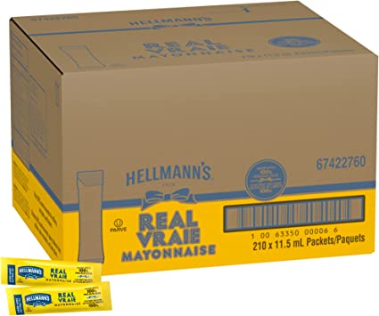 Sachet Mayonnaise Hellman's 210x11ml