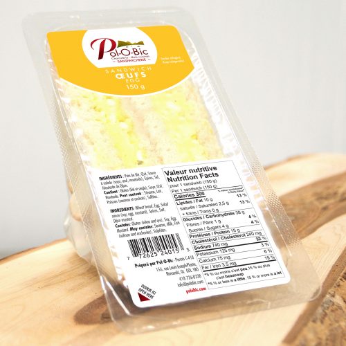 Sandwich Oeufs 150 Gr. Polo Bic