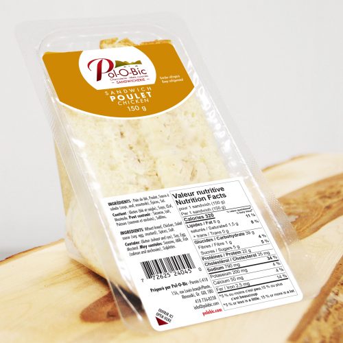 Sandwich Poulet Polo Bic 150g