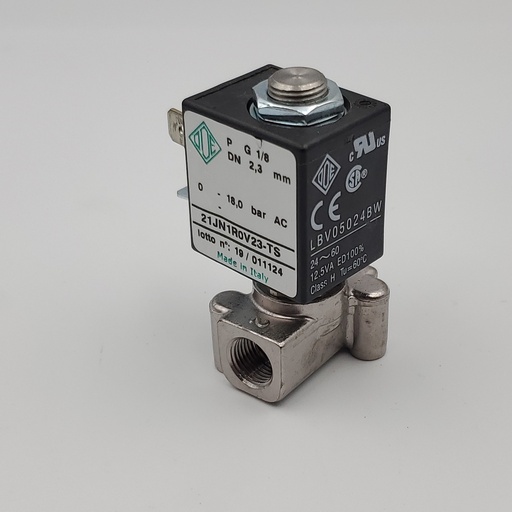 [9121.114.00P] Hot water solenoid valve 2 way UL tea 24VDC 1/8 1/8