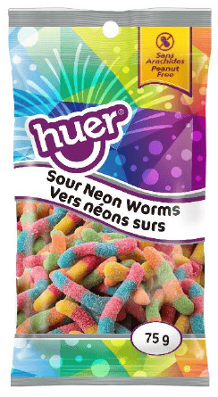 [3865-75g] Huer Vers Néon Sûrs 75g