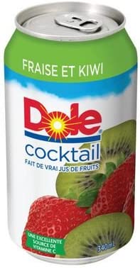 [LI0341UN] Dole Fraise-Kiwi Can 340 Ml