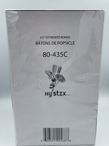 [BABC0005] Batons Bois 4.5`` Bte 1000 Hy Stix