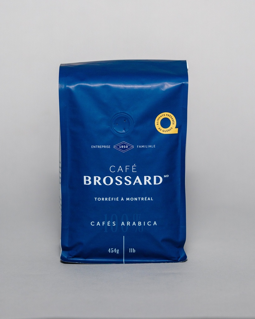 Café brésil mi-noir grains 1lb