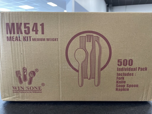 [Meal Kit] Kits Ustensiles plastique medium 500u