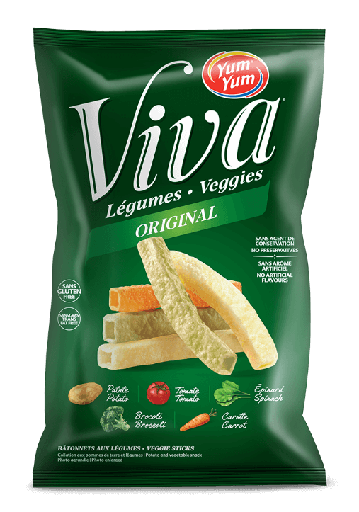 [CP0470UN] Chips Yum Yum Bâtonnet 5 legumes Viva 38g