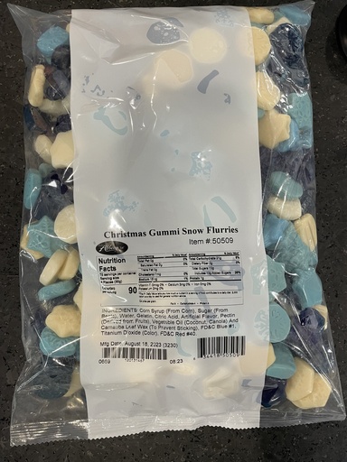 [0091153] Christmas Gummi Snow flurries albanese 2.27 Kg (50509)