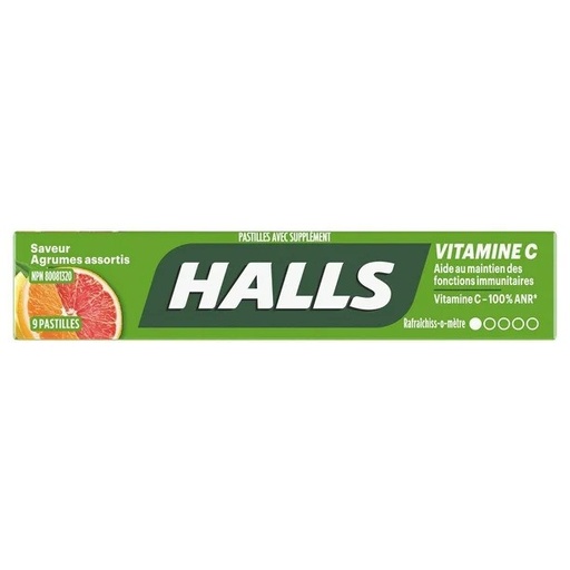 Halls Agrumes Assorties (9 pastilles)