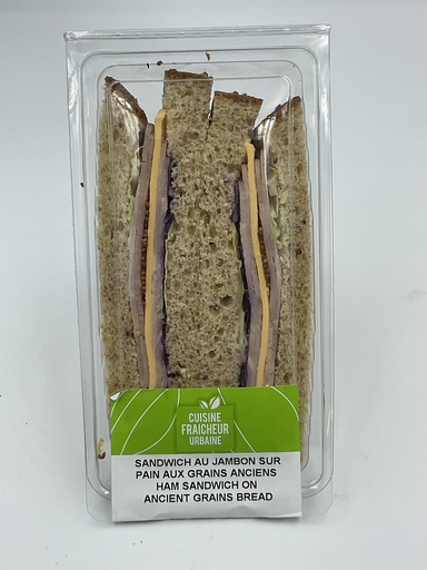 [CF477] Sandwich au jambon sur pain céréales