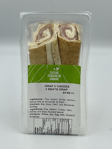 [CF1160] S-V Wrap 3 viandes