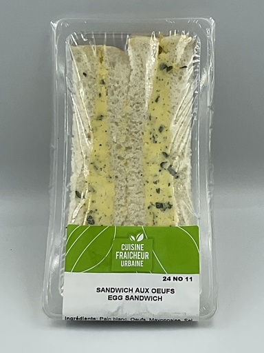 [CF1108] S-V Sandwich salade aux œufs sur pain blanc