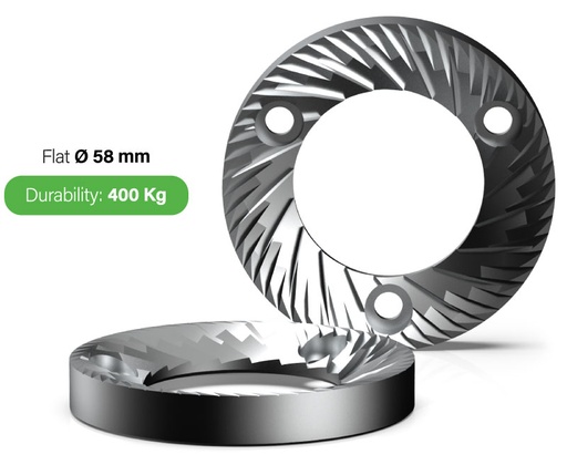 [K02858C] Jeu de deux meules 58mm E5-i3 pro