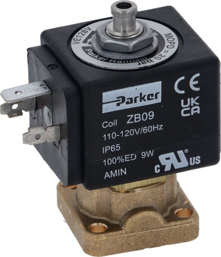 [04100037] Électrovalve 3 voies Parker 115V 60 Hz Viton