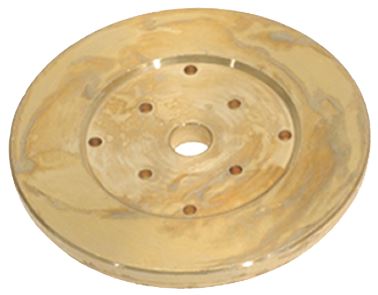 [07300183] Diffuseur de douche en laiton - Ø D. 57.5mm - H. 3/7mm - Trou Ø 6.4mm