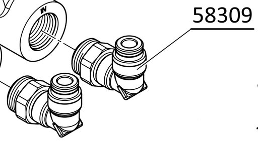 [PREX058309] Angled screw-in connection 6 - G3/8 PPSU (Römer)