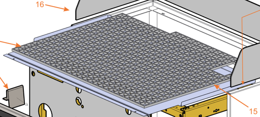 [08436910] Panneau grillagé Moplen pour 2gr QE