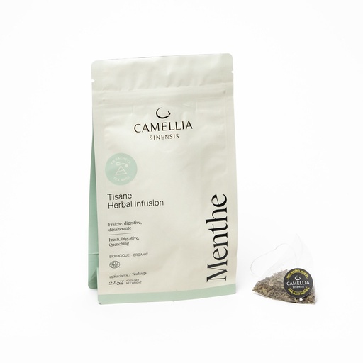 [CSTAD-478] Camellia - Menthe biologique (sac de 15 sachets)